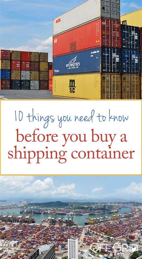 While there are over a dozen different sized containers 20 foot and 40 foot. 10 Things You Need To Know BEFORE You Buy A Shipping ...