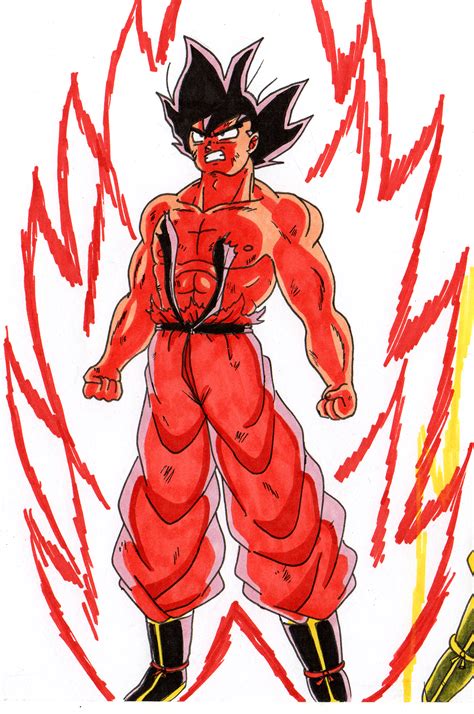 Son Goku Kaioken By Clemi1806 On Deviantart