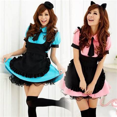 Halloween Japanese Anime Waiter Served Cosplay Clothes Cat Ladies Maid