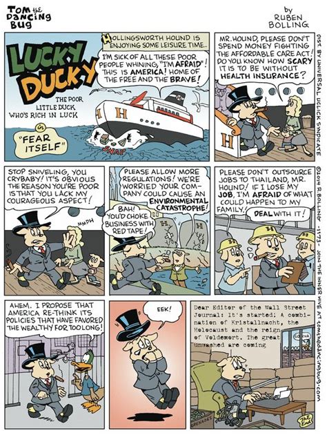 Tom The Dancing Bug By Ruben Bolling For January 31 2014 Lucky Ducky Ducky