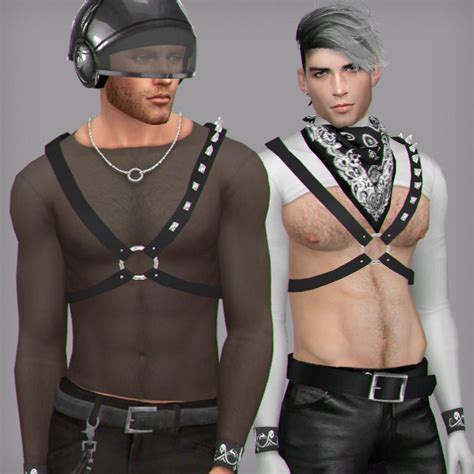 Connection Harness Sims 4 Clothing Sims 4 Mods Clothes Sims 4 Male