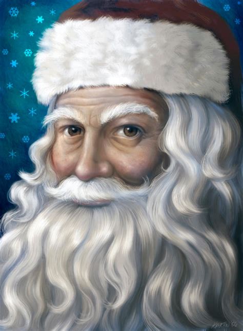 Santa Portrait By Nyrak On Deviantart