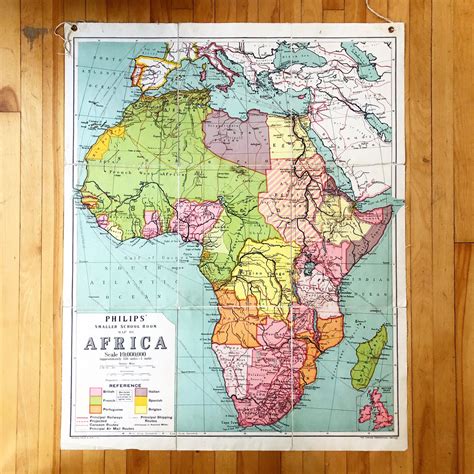 1960s Classroom Map Of Africa What These Old Things Ns