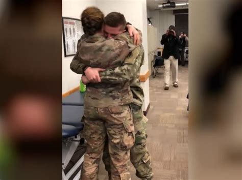 Military Wife Surprises Her Fellow Officer Husband After 8 Months In Iraq Wwaytv3