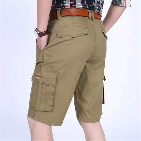 Buy Icpans Casual Shorts Men Knee Length Cotton Cargo