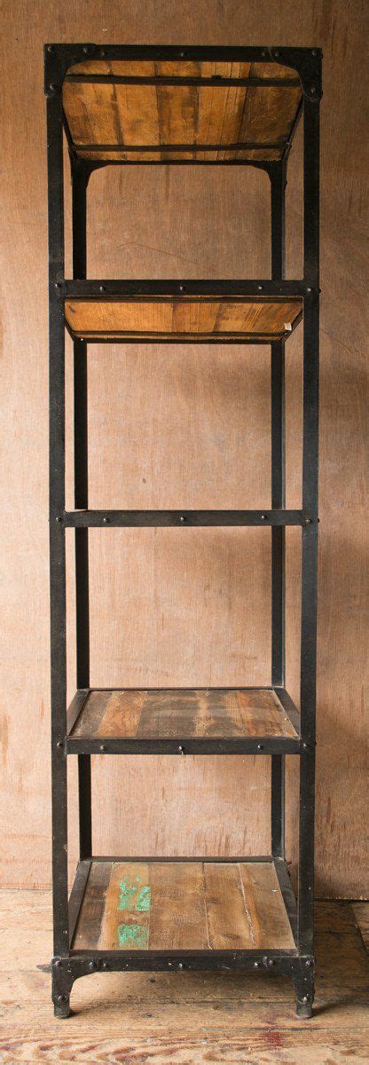Rustic green reclaimed restaurant wood furniture, size: Rustic meets industrial in this stand-alone bookcase ...