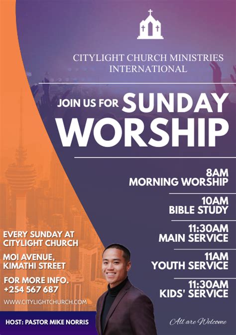 Church Flyer Template Postermywall