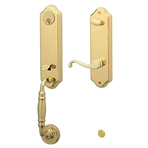 Schlage Florence Bright Brass Single Cylinder Deadbolt With Right