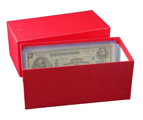 Durable Strong Paper Money Box Banknotes Collection Large Size Currency