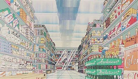 Retro Anime Grocery Store Digital Art By Gary Zalatan Fine Art America