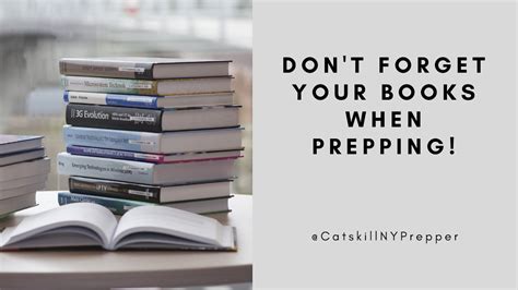 Dont Forget Your Books When Prepping Youtube