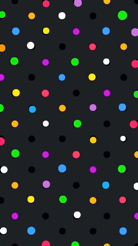 Color Dots On Black Wallpaper Polka Dots Wallpaper Dots Wallpaper