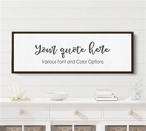 Create Your Own Custom Canvas Quote Sign Personalized Wall Art Wall