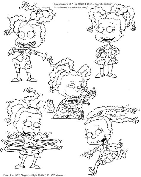 Susie Carmichael Coloring Page For Kids Free Rugrats