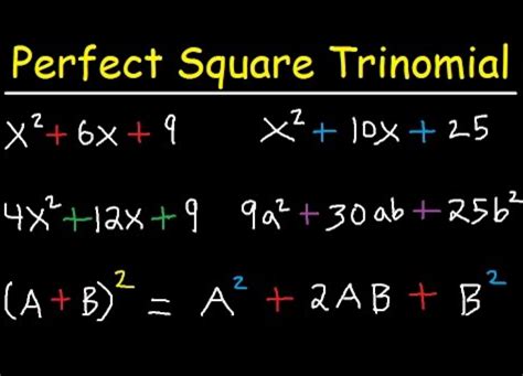 How To Find Perfect Square Trinomial