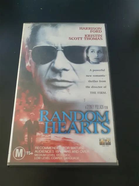 Random Hearts Vhs Video Tape Harrison Ford Rated M Ex Rental