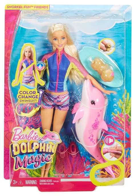 Barbie Dolphin Magic Snorkel Fun Friends Playset Toys And Games