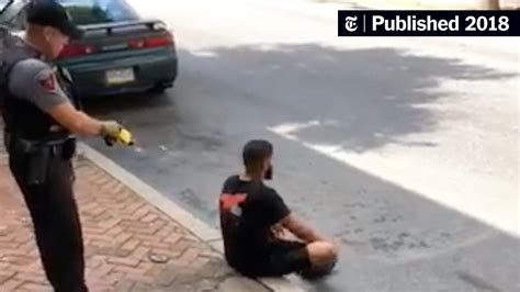 Video Shows Police Officer Firing Stun Gun At Unarmed Man Sitting On Curb The New York Times