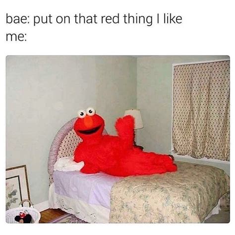 bae put on that red thing i like me funny