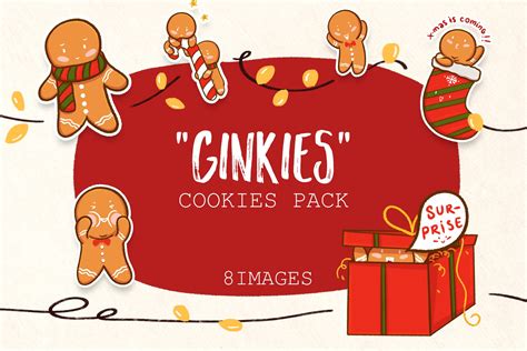 Lovely Ginger Cookies Pack Photoshop Graphics ~ Creative Market