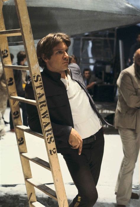 Harrison Ford During Production Of The Empire Strikes Back 1980