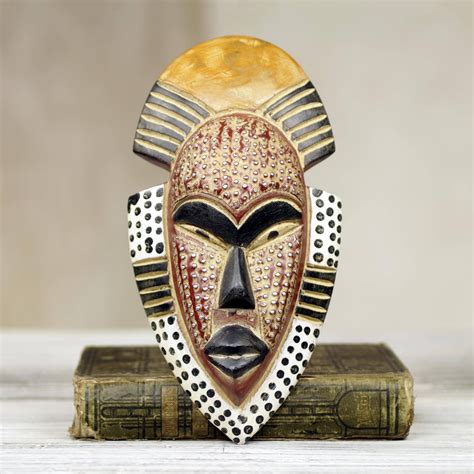 African Wood Mask Ghanas Happiness Sponsored Wood Ad African