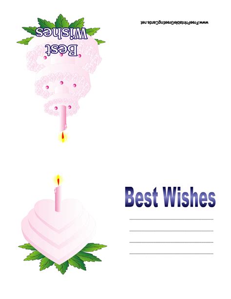 Free Best Wishes Card Printable Best Wishes Card Card