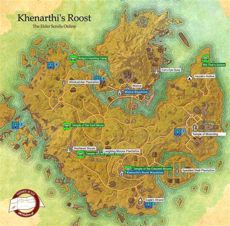 Eso Khenarthi S Roost Mapa Aldmeri Dominion Gryonline Pl