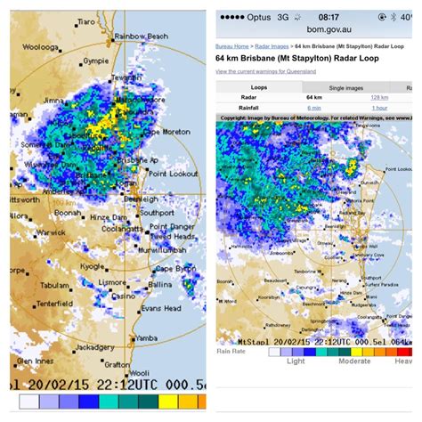 Bom radar weather forecasts and synoptic weather maps for australia. Radar: Rain passes Australia's Sunshine Coast and Brisbane ...