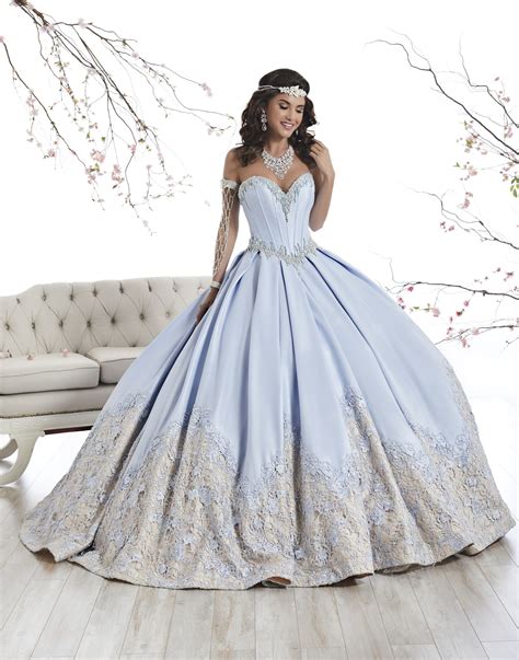 Strapless A Line Satin Quinceanera Dress By House Of Wu 26874