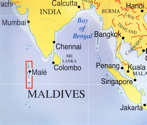 Map Of Maldives In World Map United States Map