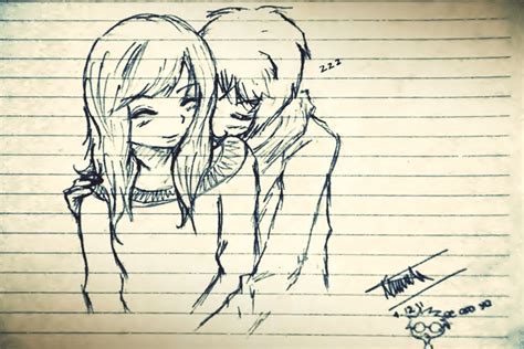 Anime Couple Hugging Drawing At Getdrawings Free Download