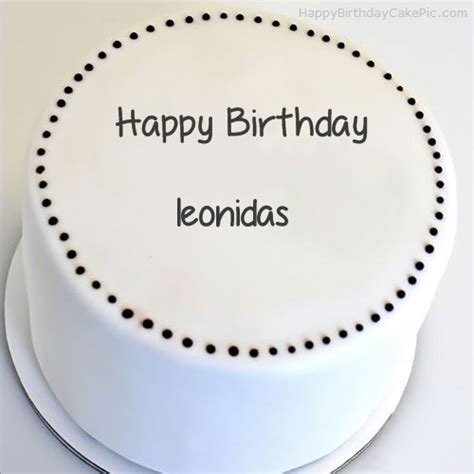 ️ Simple Round Cake For Leonidas