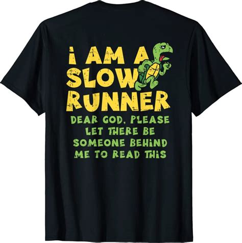 Slow Runner Turtle Funny Half Marathon Running Run T T Shirt Men