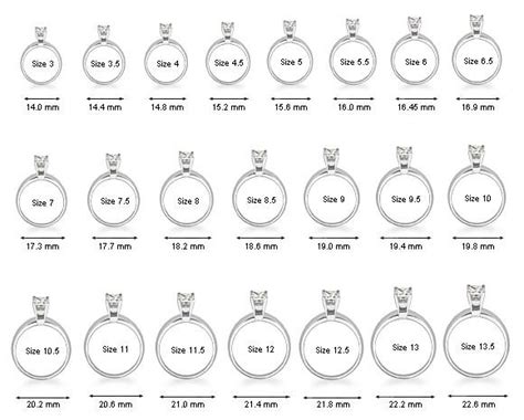 Ring Size Guide Mykay Jewelry
