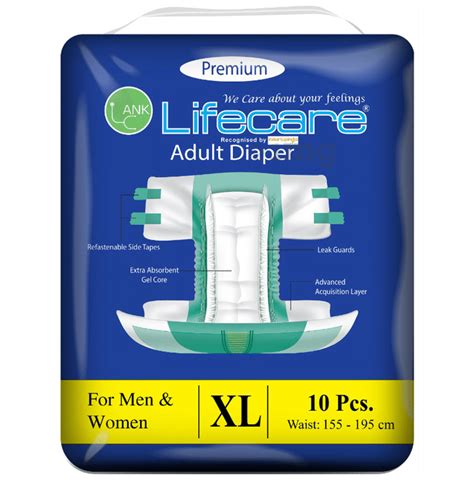 Ank Lifecare Premium Adult Xl Buy Packet Of 100 Diapers At Best Price