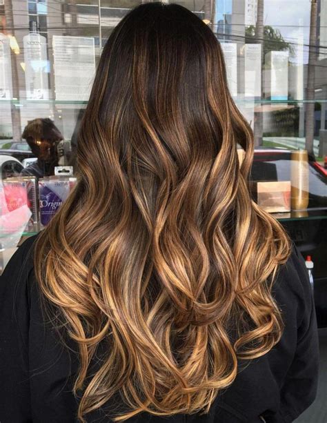 Long Caramel Brown Balayage Hair Brunettebalayagehair Hair Styles