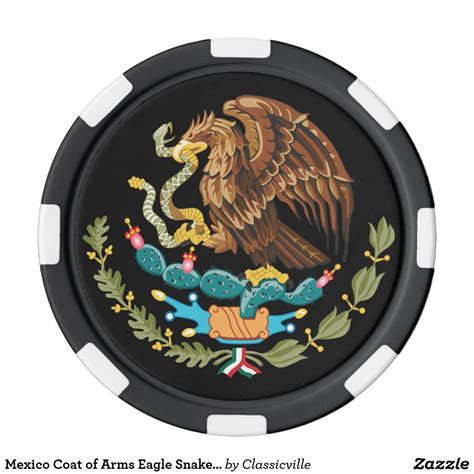 A3 around 30 hours of work. Mexico Coat of Arms Eagle Snake and Cactus Poker Chips Set ...