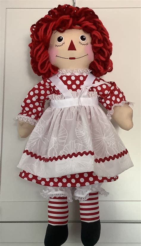 25 Inch Raggedy Ann Doll Handmade Ready To Ship Can Be Personalized