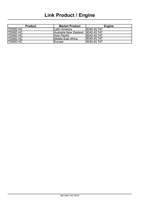 Service Manual New Holland Td D Hc Tractor