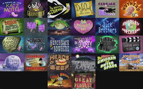 Courage The Cowardly Dog Title Cards Season One By Brutus Maximus On