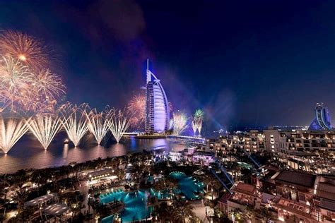 Dubai New Years Eve New Years Eve Fireworks Global Village Tourist