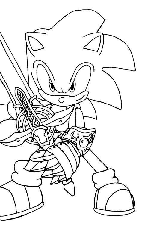 Coloriage Sonic Images