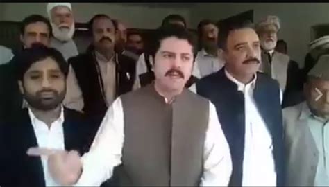 Ali Khan Jadoon While Talking To Media In Abbottabad