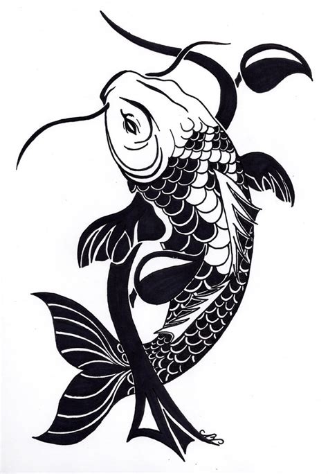 Tribal Koi Fish Tattoo Design By Nikolai Bartolf On Deviantart