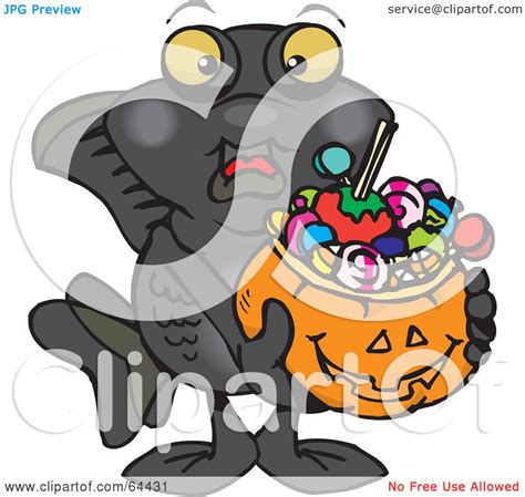 Royalty Free Rf Clipart Illustration Of A Trick Or Treating Black