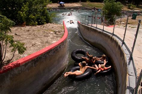 Comal River Tube Chute This Is An Area Where Some Of The