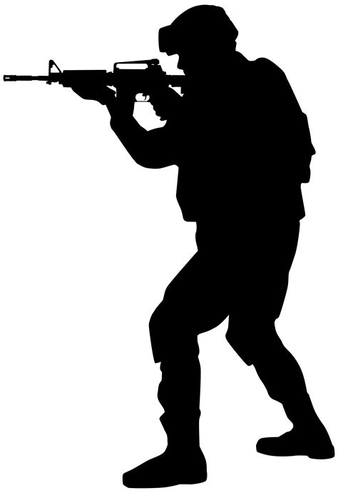 Silhouette Soldier Army Clip Art Soldier Silhouette Cliparts Png