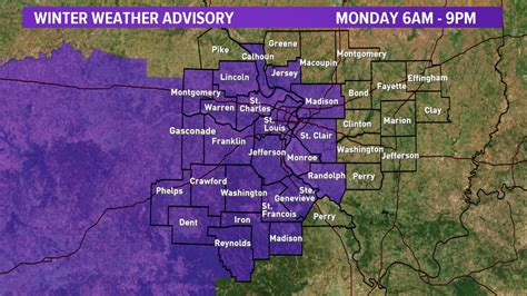 storm alert winter weather advisory monday for accumulating snow slick roads