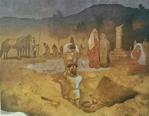 El mundo funerario íbero El entierro Colocación de la urna y el ajuar